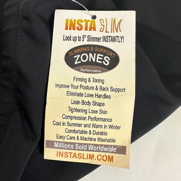 Instaslim Compression Hi-Waist Undershorts Black Slimming Short Mens Insta Slim - Picture 7 of 8